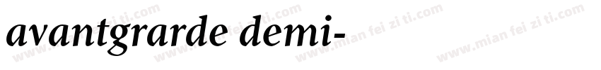 avantgrarde demi字体转换